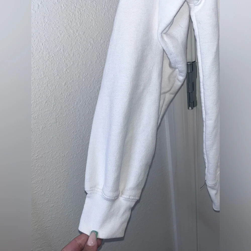 Peanuts Women small set of sweatshirt and short pants white - Picture 4 of 9